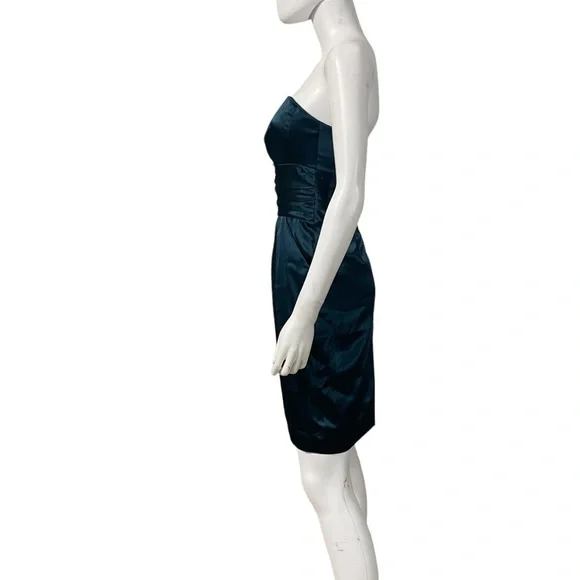 Women’s David's Bridal Blue Bridesmaid Dress - Picture 4 of 8